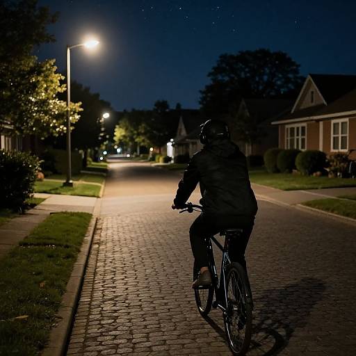 Late-Night Suburban Bike Ride