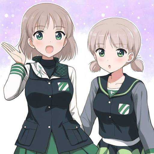 Illustration of Aki (girls und panzer), girls und panzer in the style of Shimazaki mujirushi