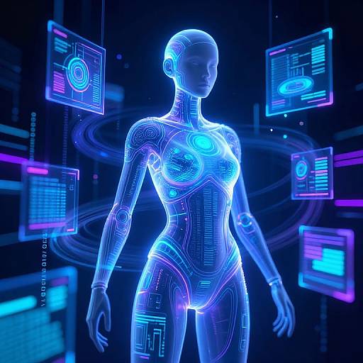 Sherox Digital Avatar in Cyber Matrix