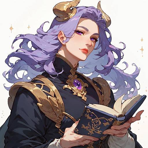 Solo Mindflayer Reading a Book