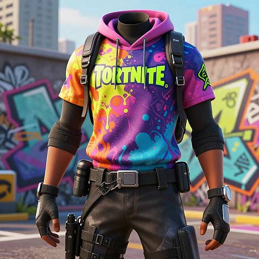 Vibrant Graffiti Fortnite Urban Skin