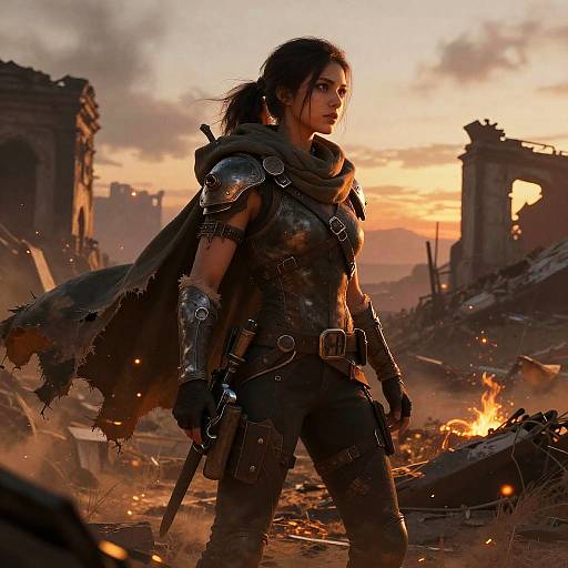 Renegade Raider in Fiery Wasteland