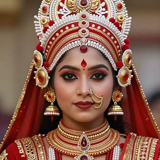 Traditional Indian Attire Close-Up