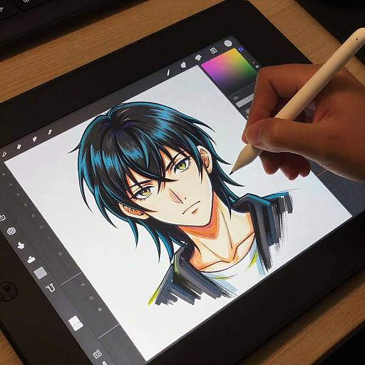 Digital Anime Character Drawing Tutorial