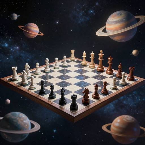 Cosmic Chessboard in Space