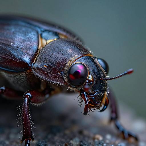 Hyper-Detailed Scarab Beetle Macro Photography