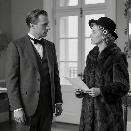 Vintage Romance in Black and White