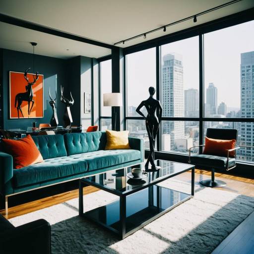 Urban Chic High-Rise Studio Living Room