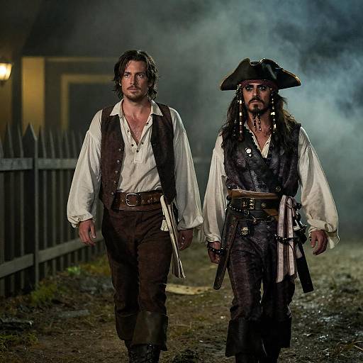 Mysterious Encounter: Pirate and Companion