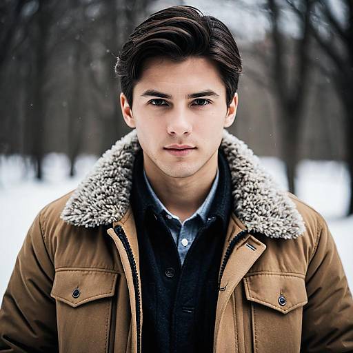 Stylish Male Winter Outfit Portrait