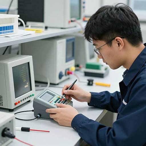 Electrical Engineer Testing Equipment