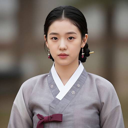 Realistic Casual Korean Outfit Portrait