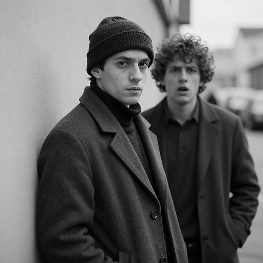 Intense Brotherhood in Black and White