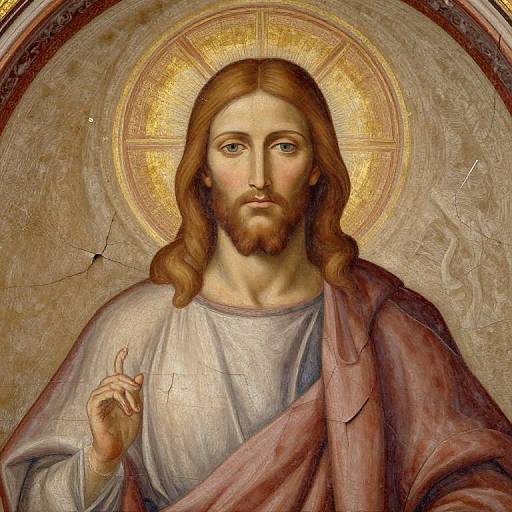 Jesus Christ Fresco Portrait