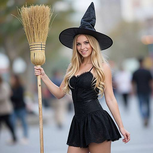 Realistic Witch Costume Portrait