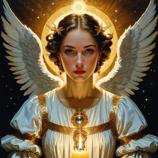 Ethereal Angel in Baroque Portrait Style Ethereal Angel in Baroque Portrait Style