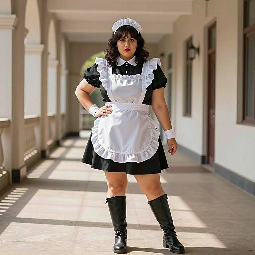 Elegant Plus-Size Miss Krueger Portrait