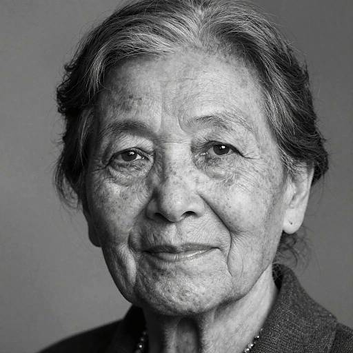 Timeless Portrait of Serene Elderly Woman