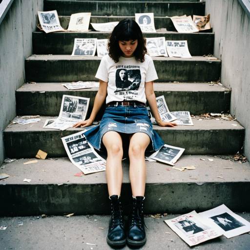 Anarchist Zine Maker in Gritty Style