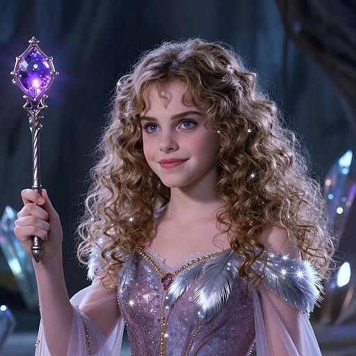Anime Hermione in Crystal Cavern