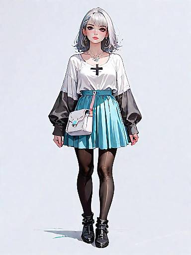 Stylish Comic Woman in Glam Casual