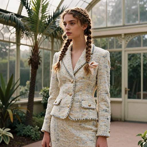 Four-Strand Braid in Victorian Conservatory
