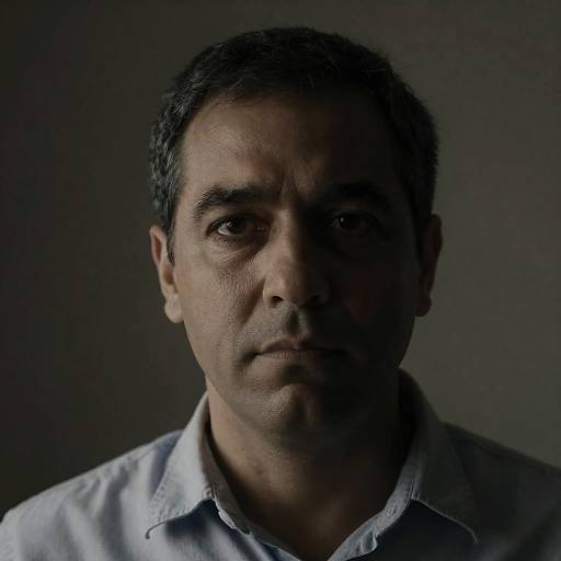 Dramatic Portrait of a Serious Man