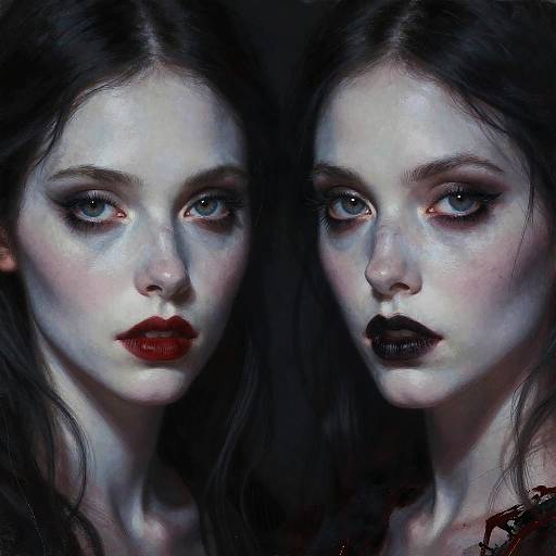 Cinematic Gothic Woman Close-Up