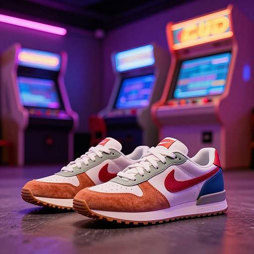 Retro Sneakers in Neon Arcade