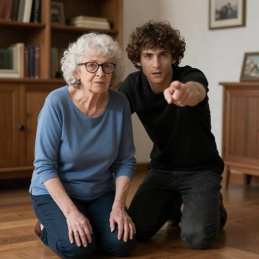 Warm Encounter in a Cozy Room