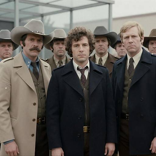 1970s Group Portrait with Unique Attire