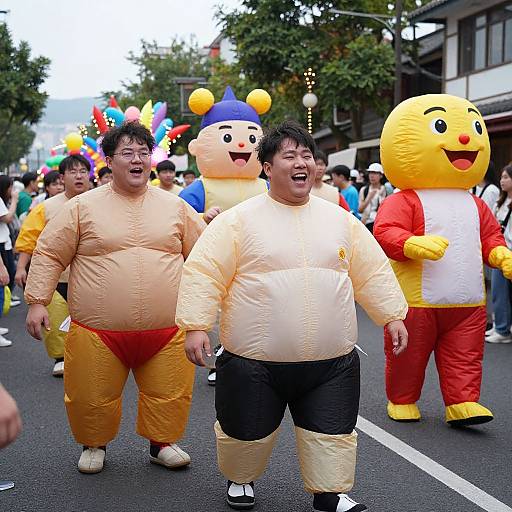 Humorous Costume Parade for Big Guys