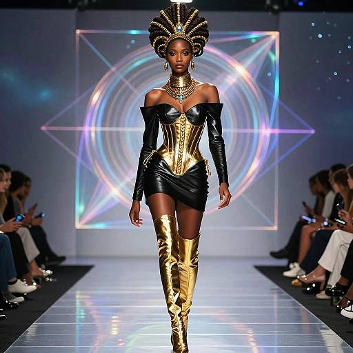 Afrofuturist High-Fashion Runway Icon