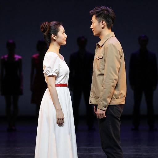 Dynamic Stage Encounter: A Colorful Duet