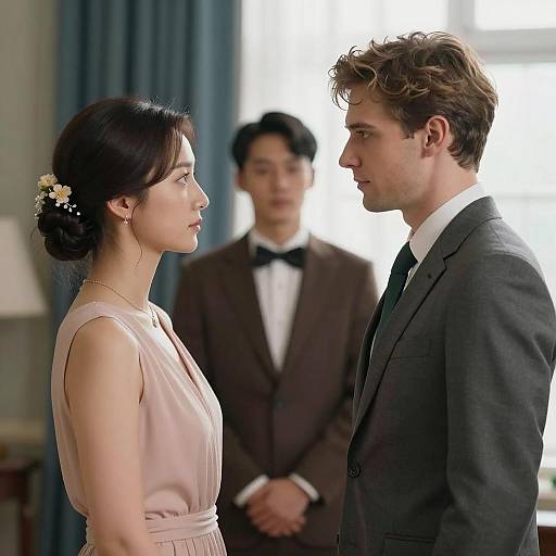 Intimate Profile Portrait of a Couple