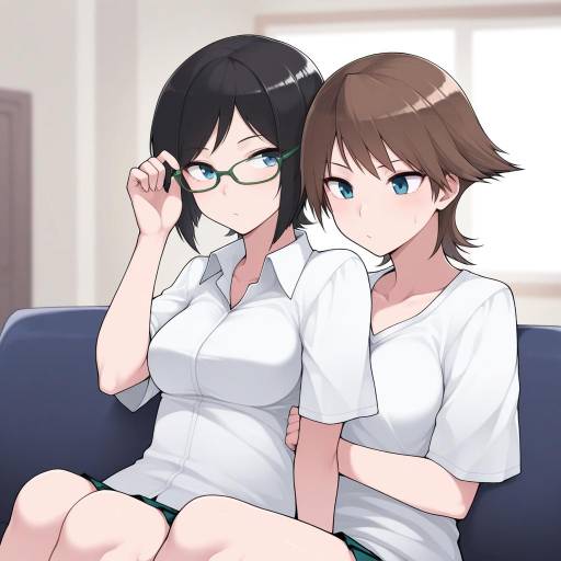 Two Girls with Distinctive Looks