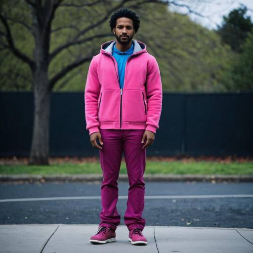 Outdoor Portrait of Boy in Magenta Costume
