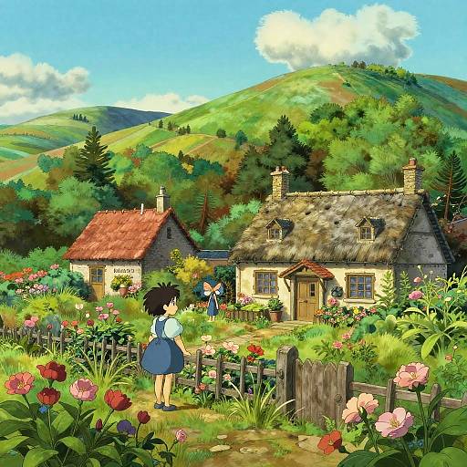 Studio Ghibli Inspired Charming Village