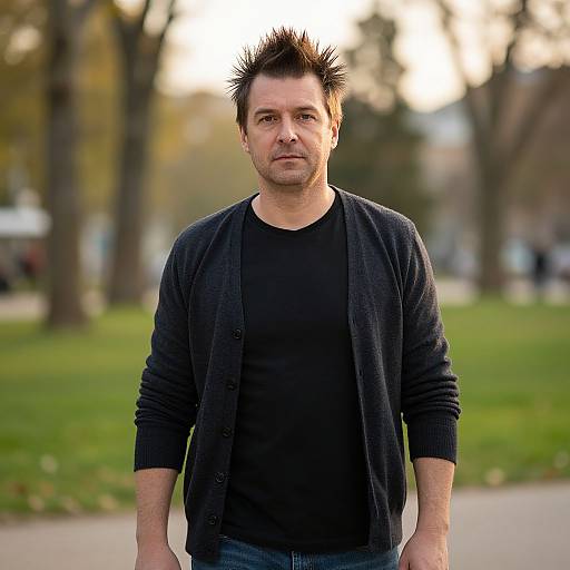 Realistic Portrait of Fit European Man