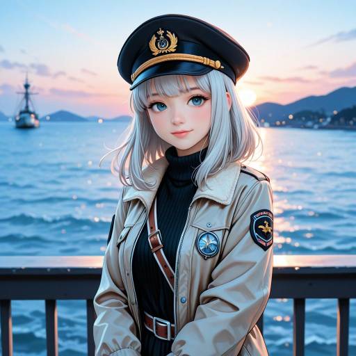 Serene Cowboy Shot of a Kancolle Admiral