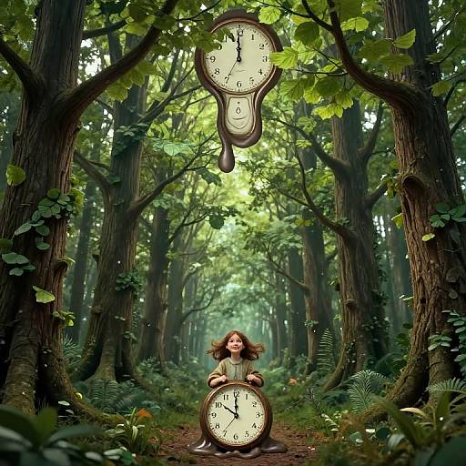 Surreal Inverted Forest of Time