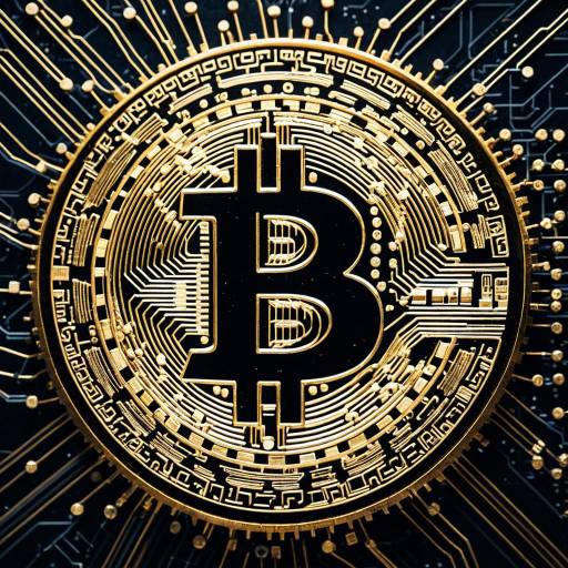 Molten Gold Bitcoin Logo Artwork