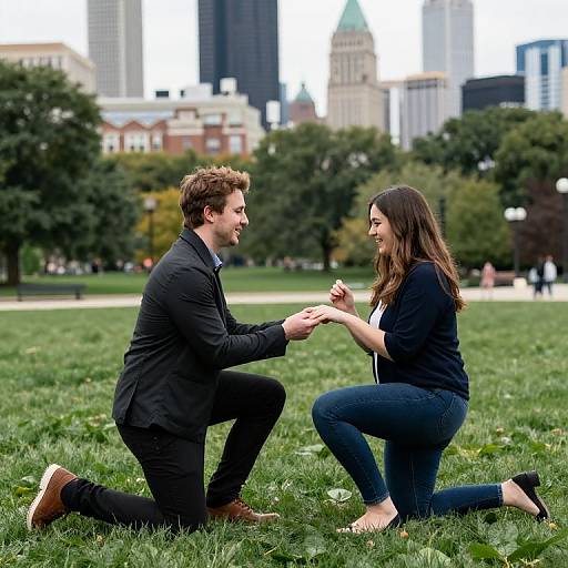 Chicago Olive Park Proposal Moment