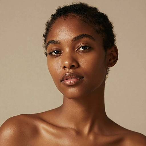 Ultra-Realistic Light Ebony Portrait