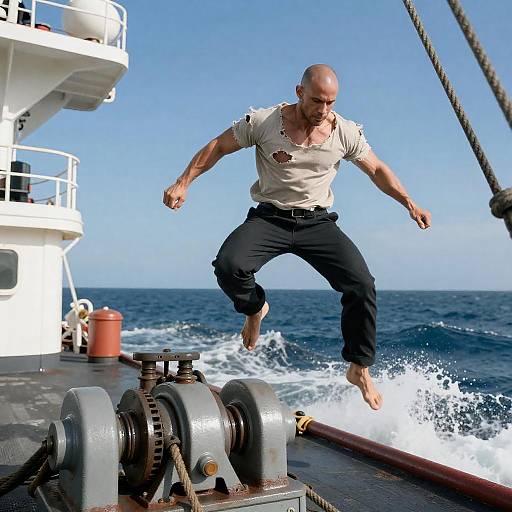 Action-Packed Ship Deck Adventure