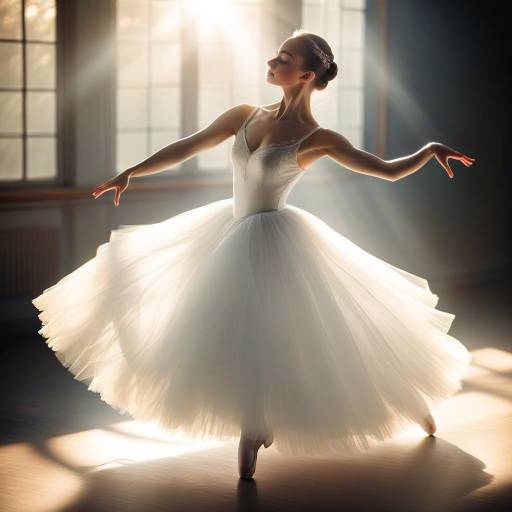 Elegant Ballet Dancer in Ethereal Light