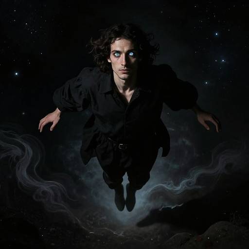 Ethereal Figure in Caravaggio Light