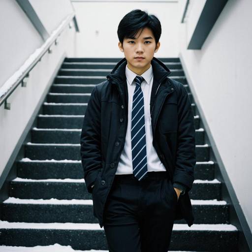 Realistic Male Office Winter Wear