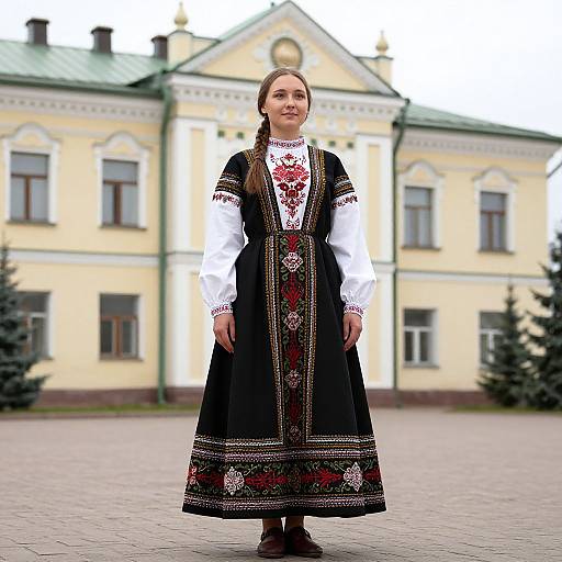 Russian Woman in Traditional Dress