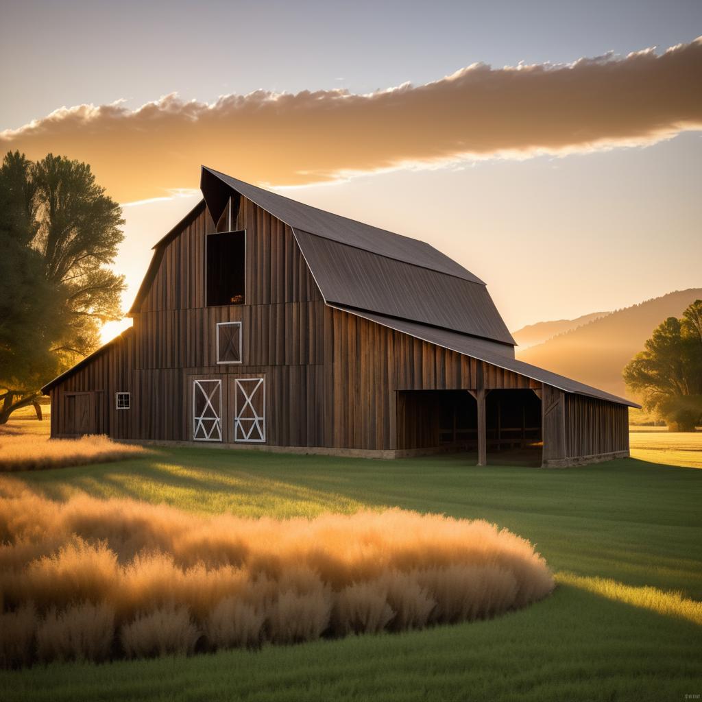 Golden Hour Rustic Barn Photography